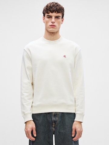 Calvin Klein Jeans Свитшот в Белый: спереди