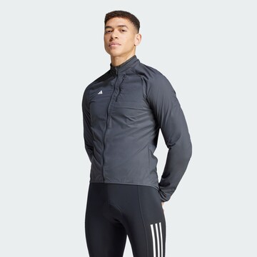 ADIDAS PERFORMANCE Athletic Jacket in Black: front