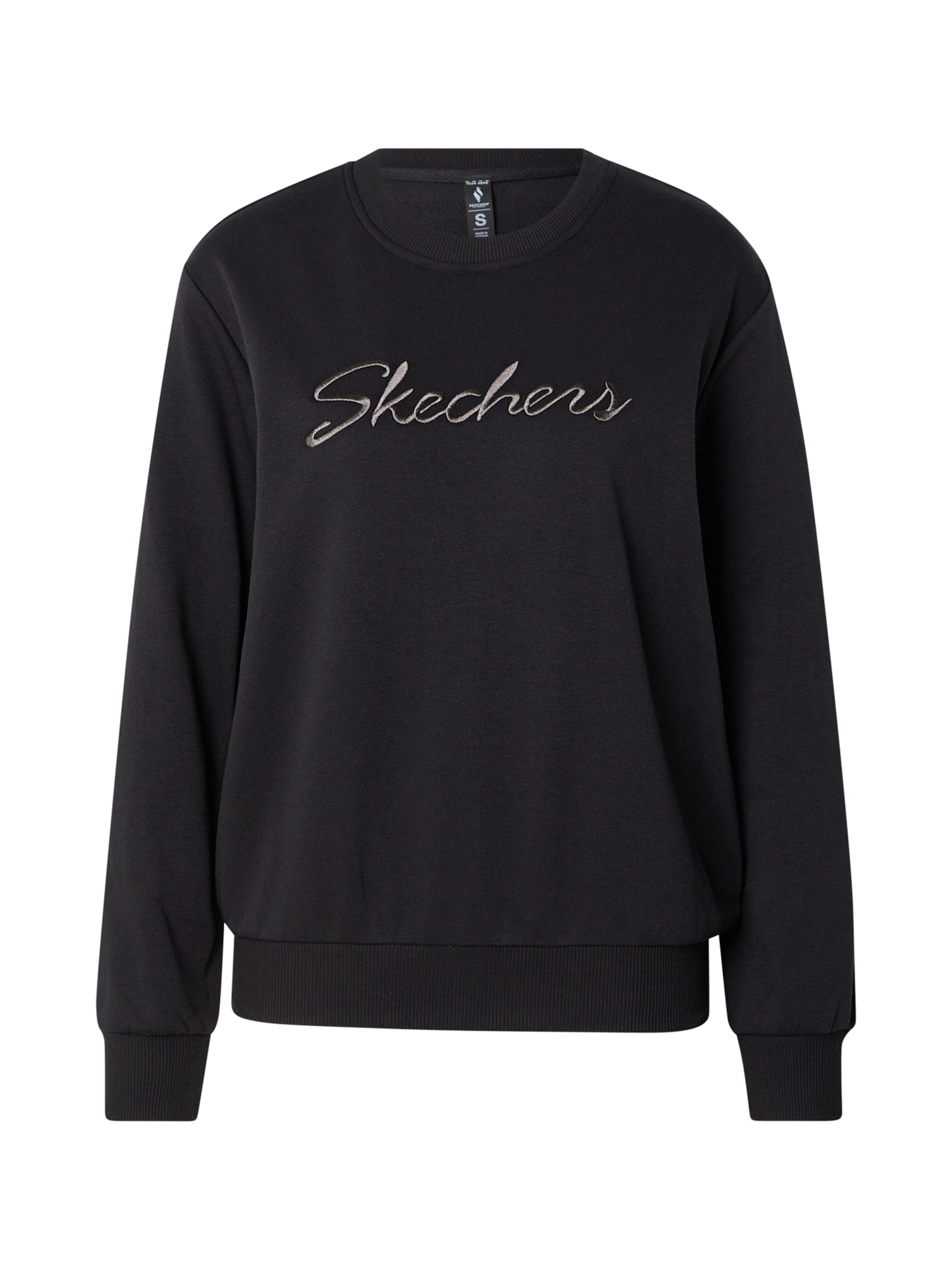 SKECHERS Sweatshirt in Black: front