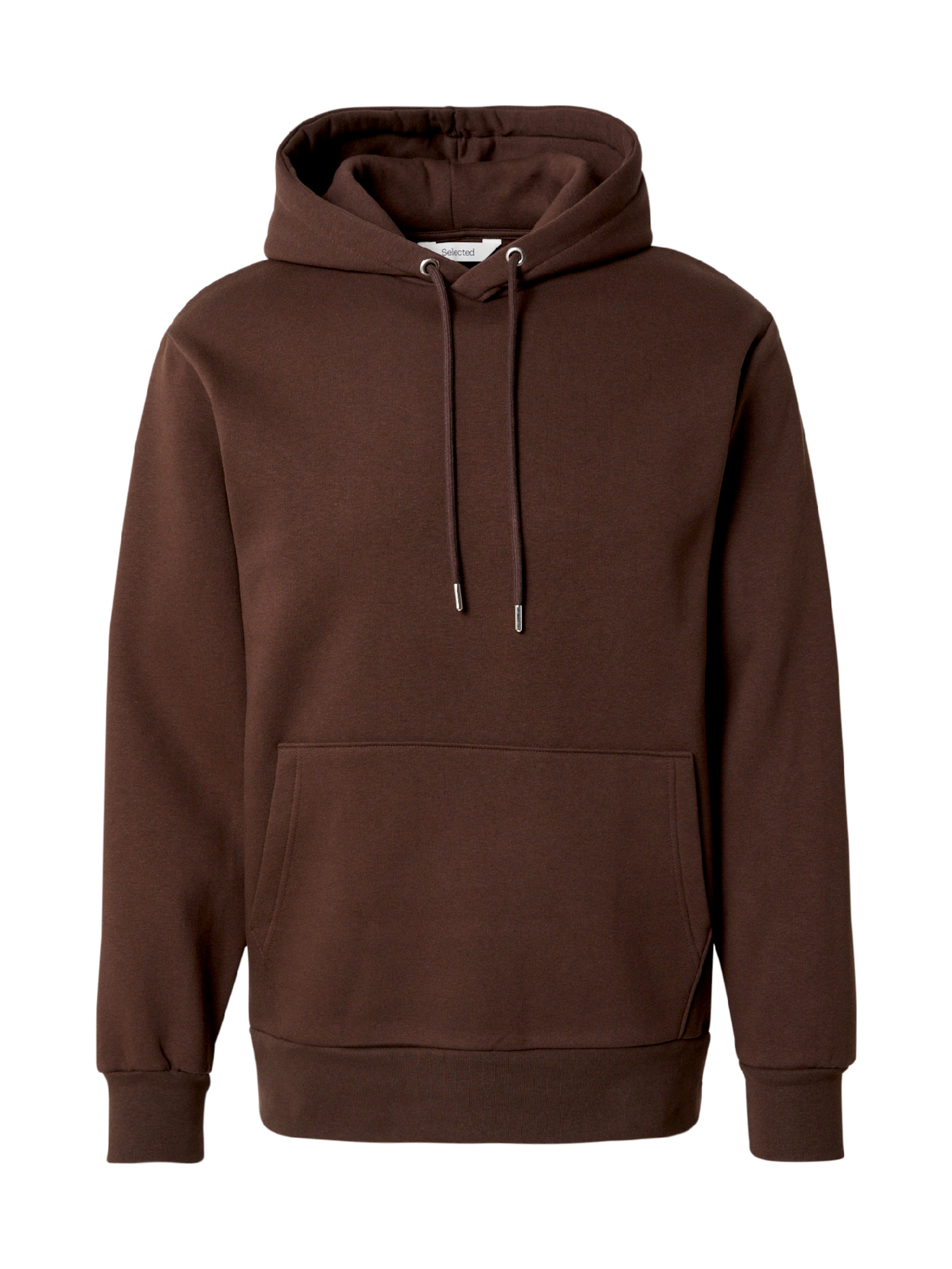 SELECTED Sweatshirt 'SLHDAN' in Brown: front