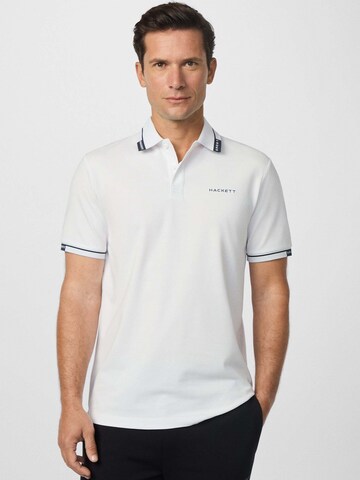 Hackett London Poloshirt  HS CITY TIP' in Weiß: Vorderseite