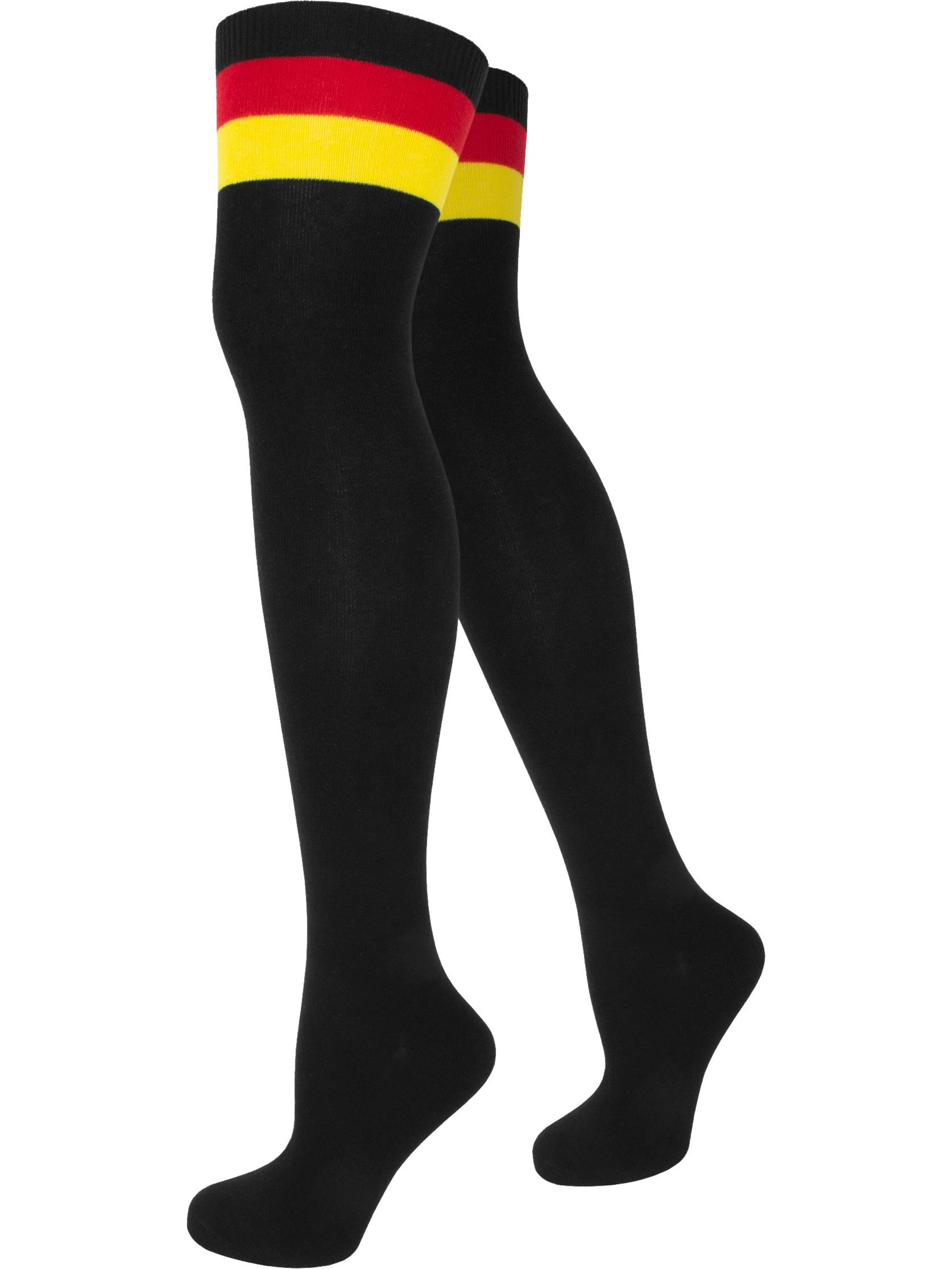 Chaussettes montantes 'Deutschland' normani en noir : devant