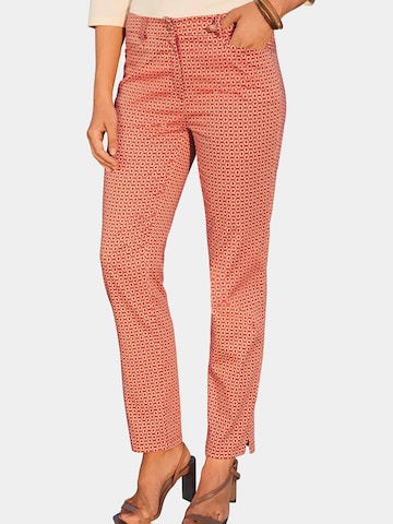 Regular Pantalon Goldner en orange : devant
