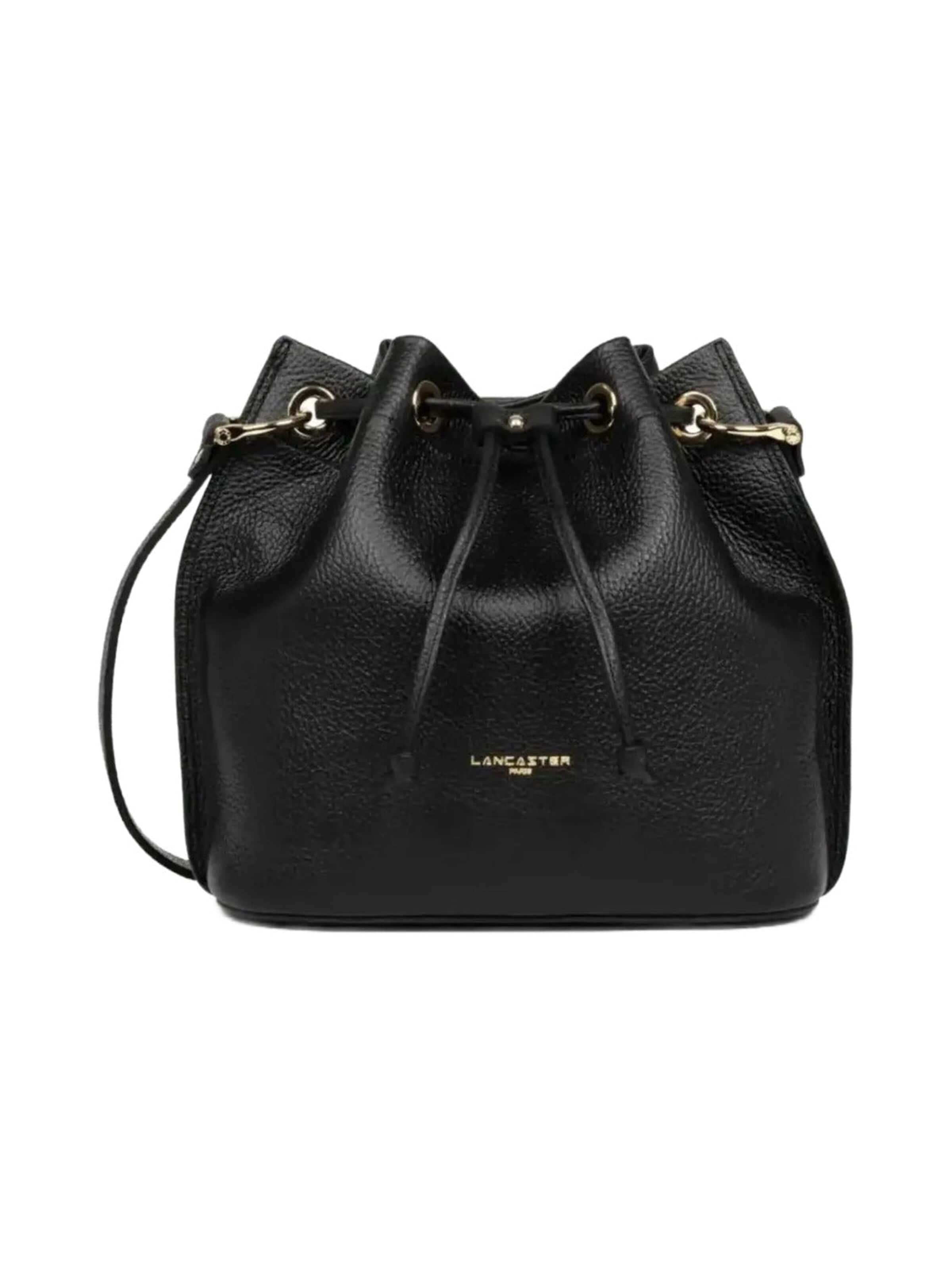 LANCASTER ParisVrećasta torba 'Lancaster Bourse Alba Double M Noir/Nude' - crna boja: prednji dio