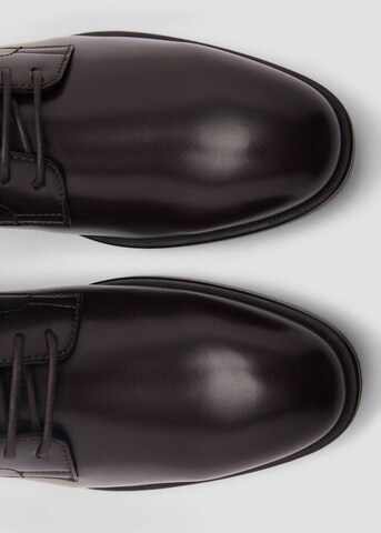 MANGO MAN Lace-Up Shoes 'Paris' in Brown