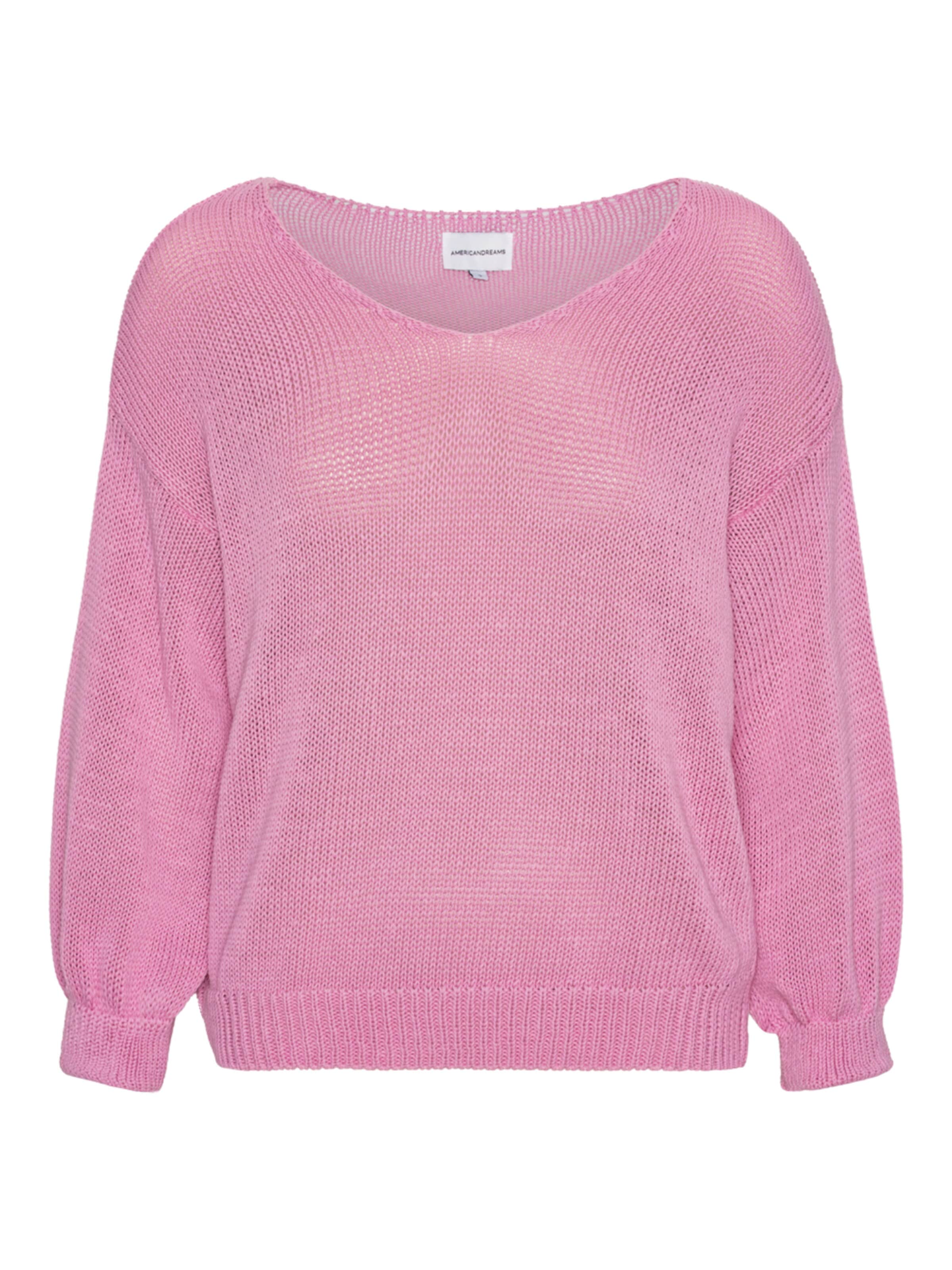 americandreams Oversized sweater 'Milana Cotton' in Pink: front