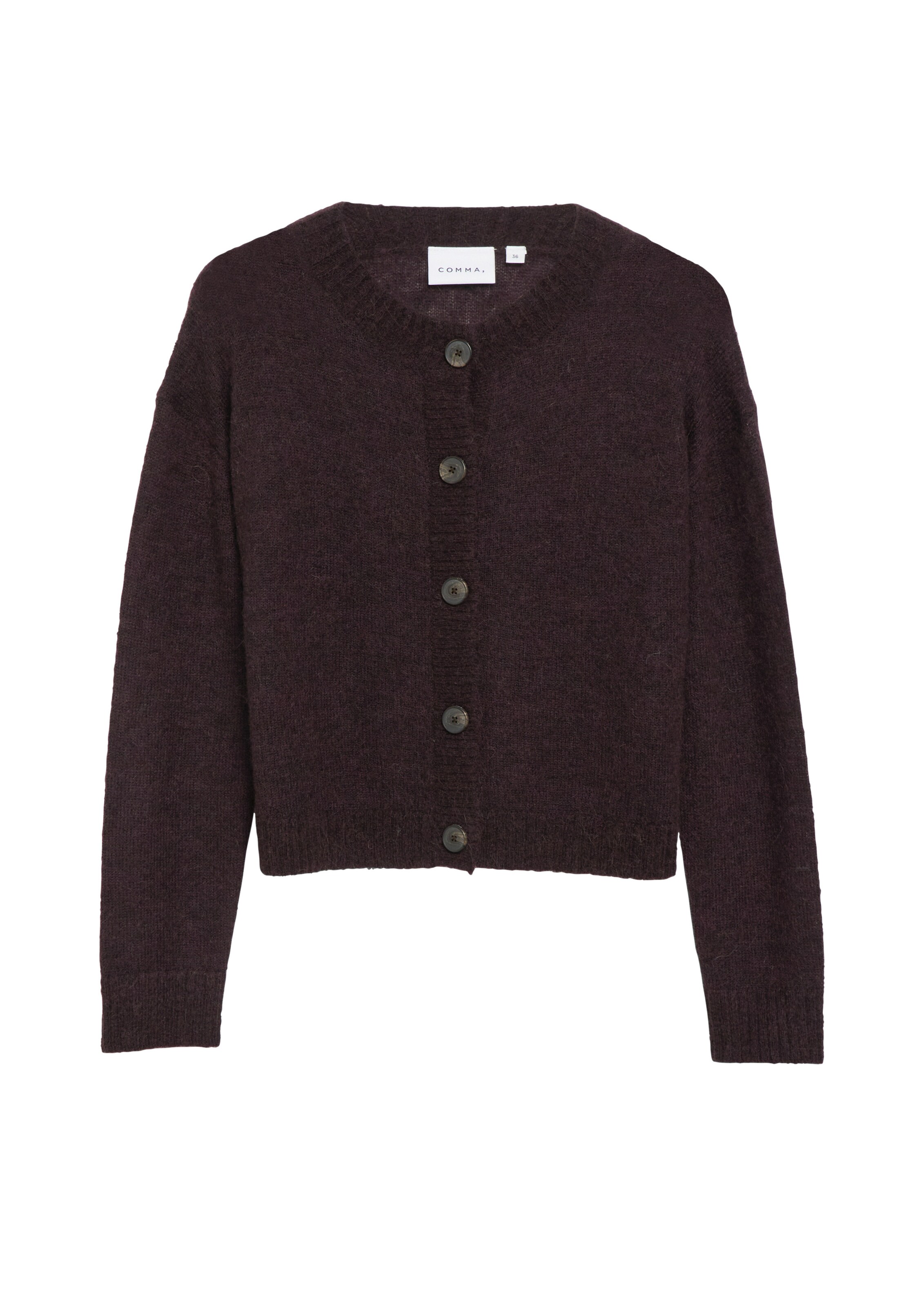 COMMA Gebreid vest in Lila: voorkant