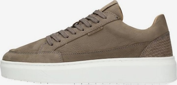 PS Poelman Sneakers laag 'Enzo' in Grijs: voorkant