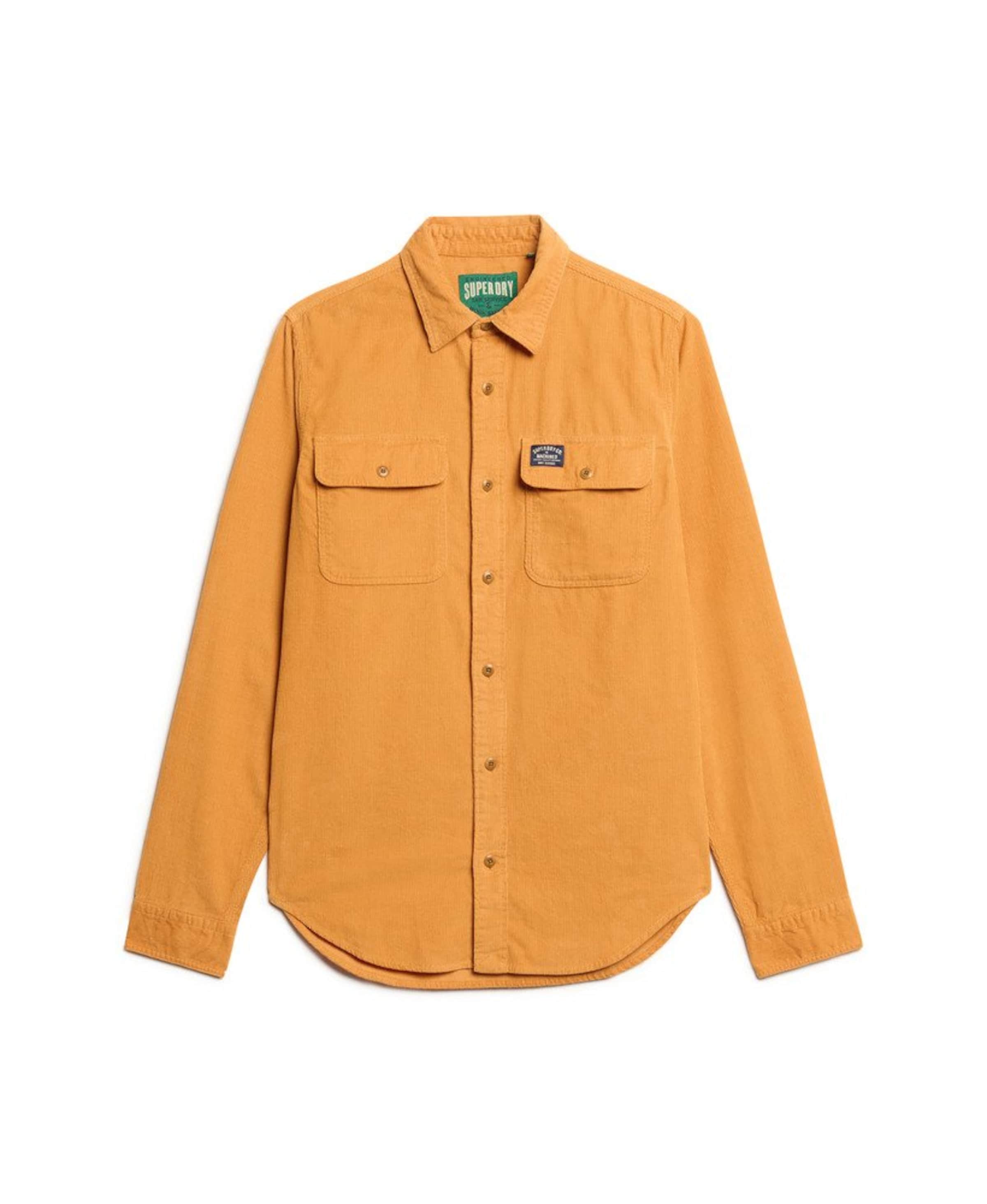 Superdry Regular fit Overhemd in Oranje: voorkant