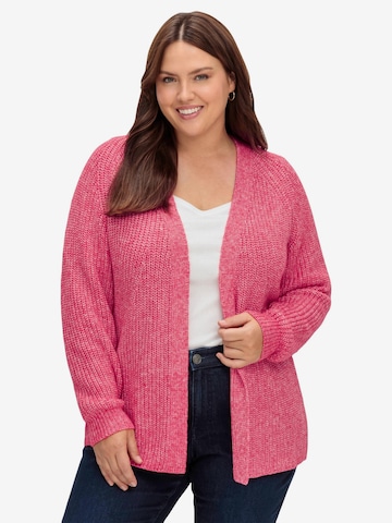 SHEEGO Strickjacke in Pink: predná strana