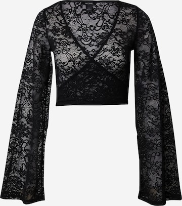 Monki Blouse in Zwart: voorkant