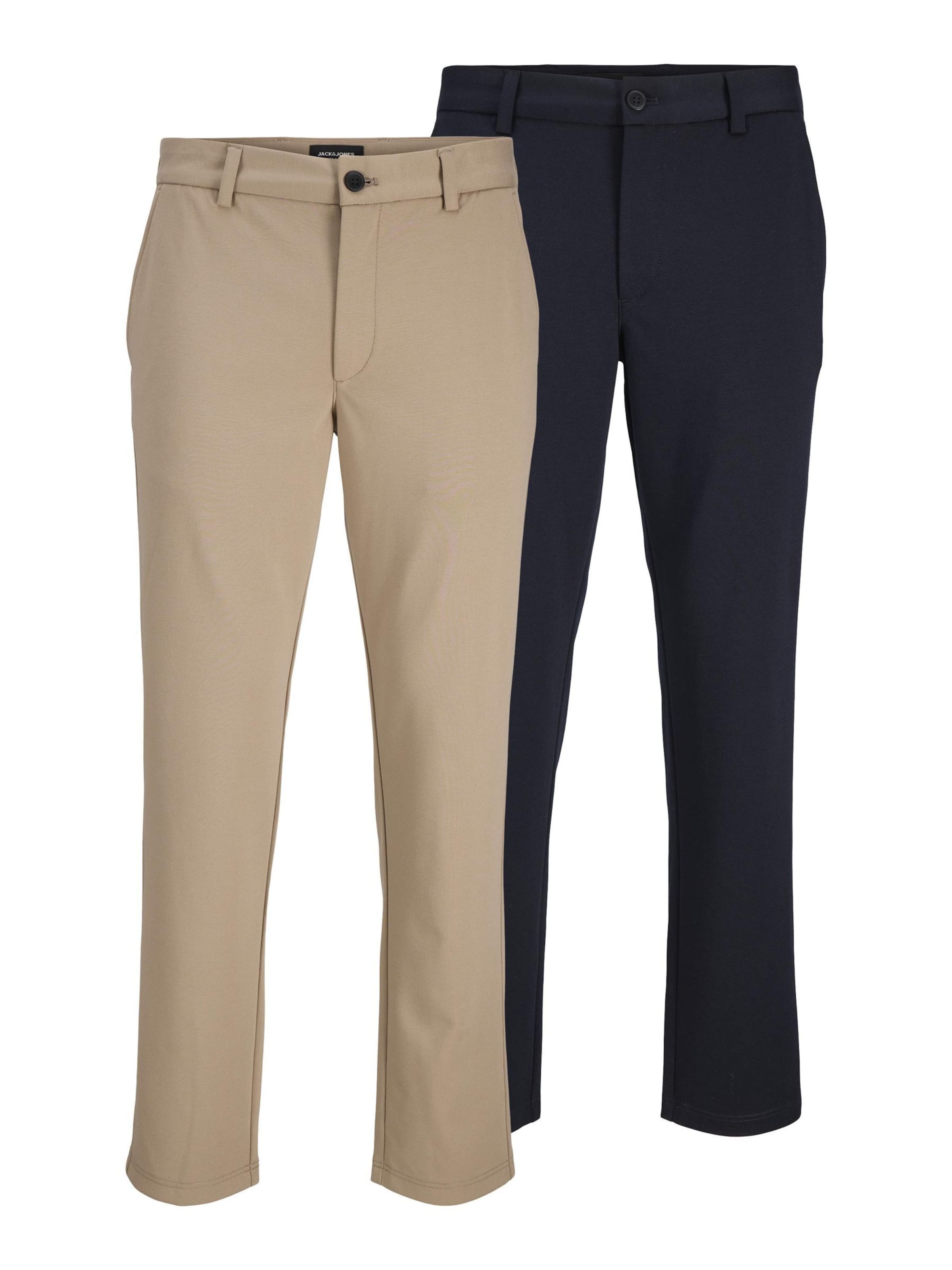 JACK & JONES Slimfit Παντελόνι τσίνο σε μπεζ: μπροστά