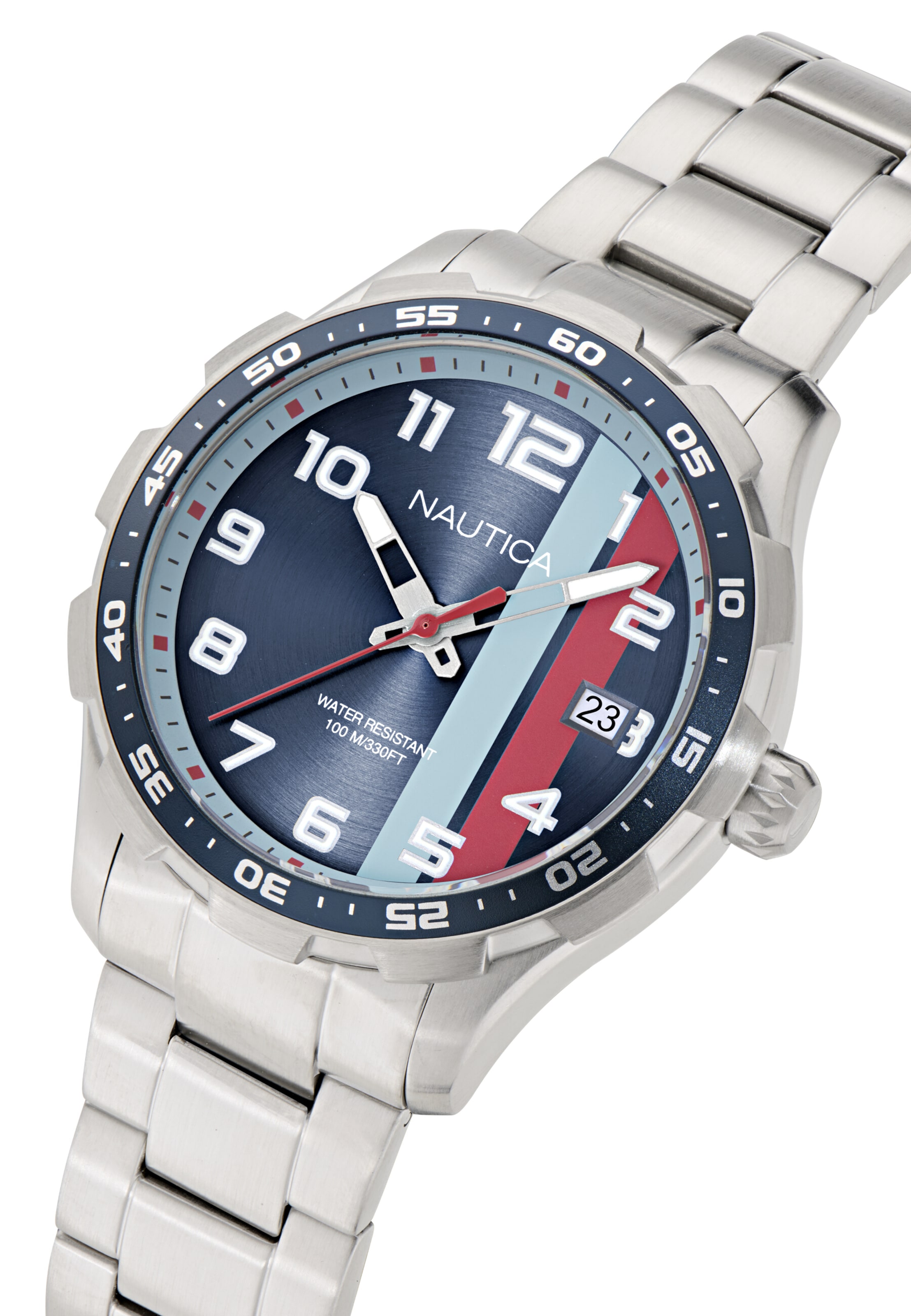 Montre à affichage analogique NAUTICA en argent
