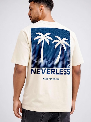 Neverless Shirt 'Palmen' in Beige