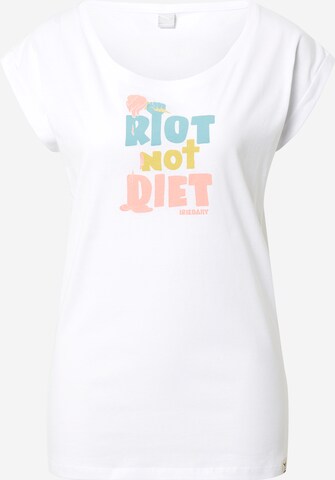 Iriedaily T-shirt 'No Diet' i vit: framsida