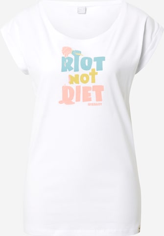 Iriedaily - Camiseta 'No Diet' en blanco: frente