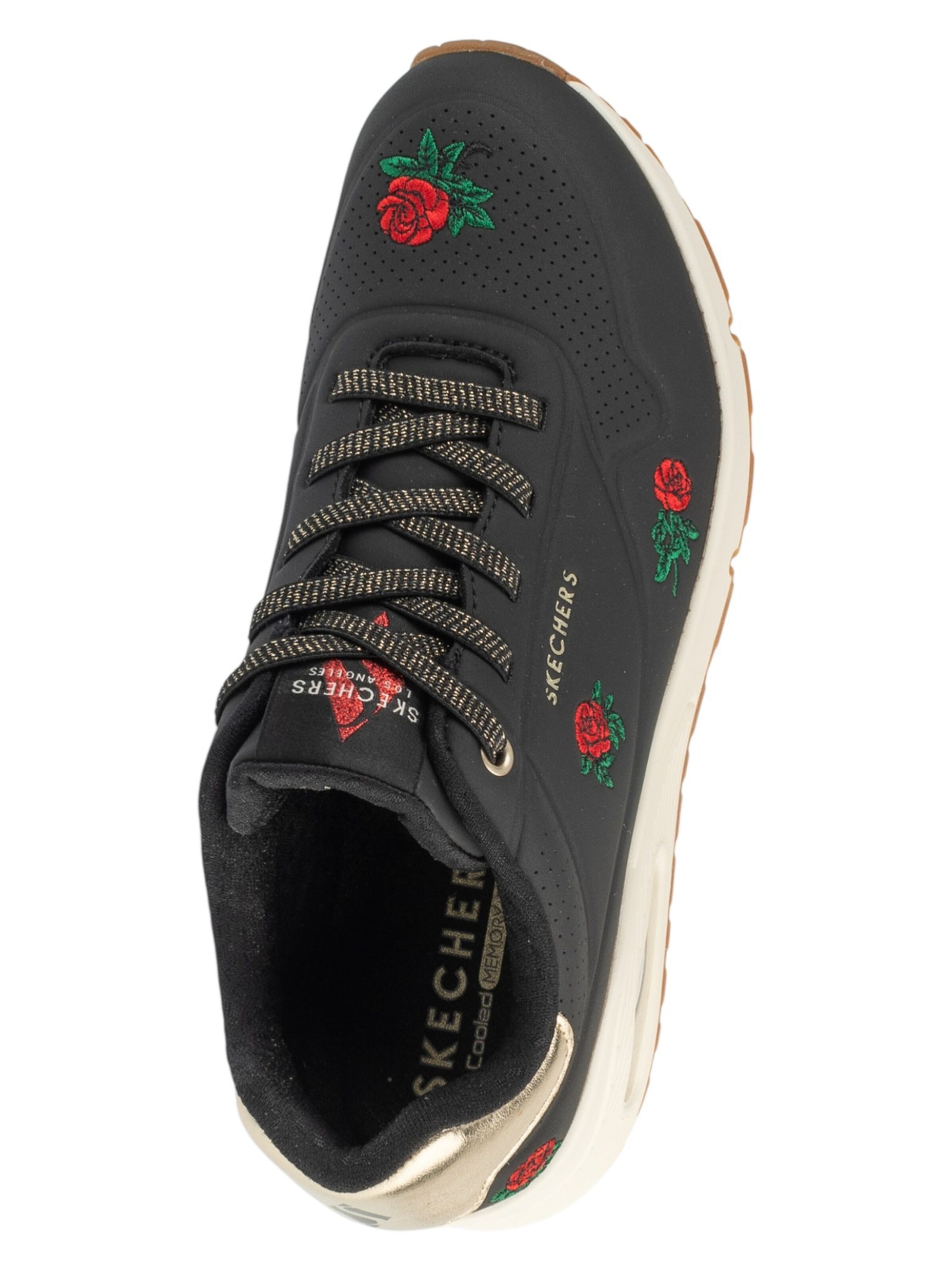 SKECHERS - Sapatilhas baixas 'Skechers Uno - Champagne and Roses' em cinzento