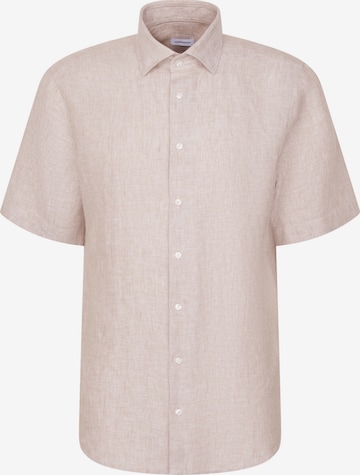 Chemise business SEIDENSTICKER en beige : devant