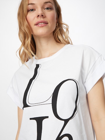SECOND FEMALE T-Shirt 'Love' in Weiß