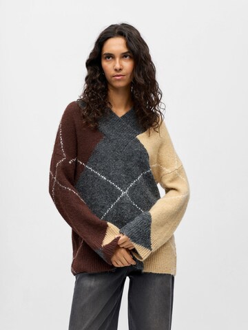 Pull-over oversize 'OBJZena' OBJECT en gris : devant