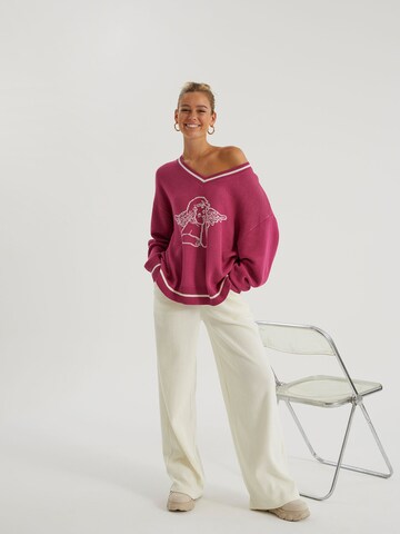 Pull-over 'Mia' millane en rose