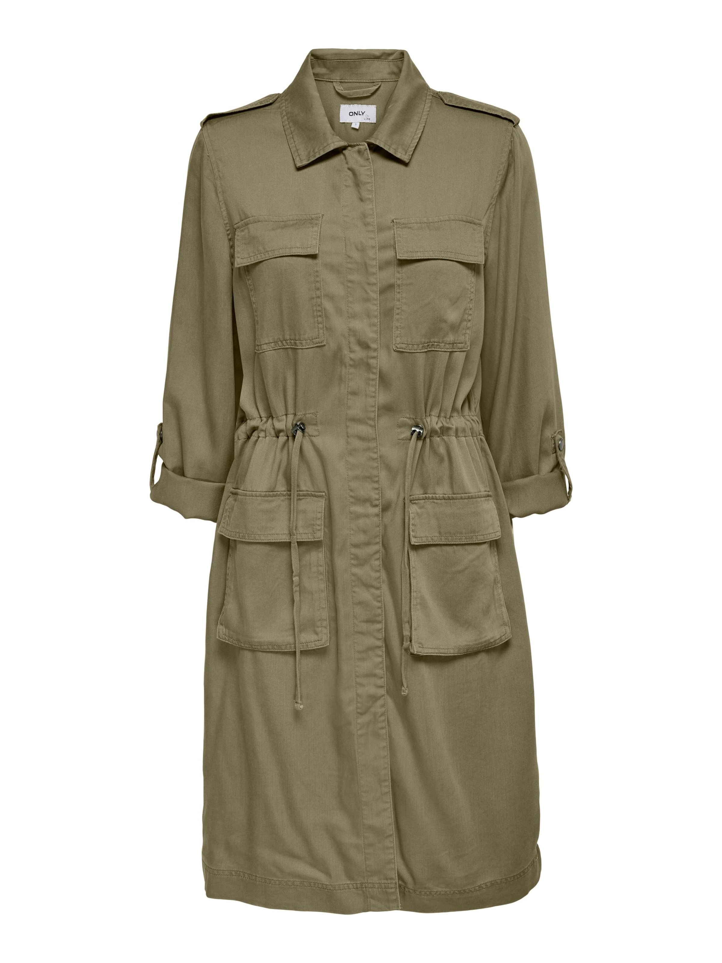 ONLY Tenký kabát 'KENYA' – zelená: přední strana