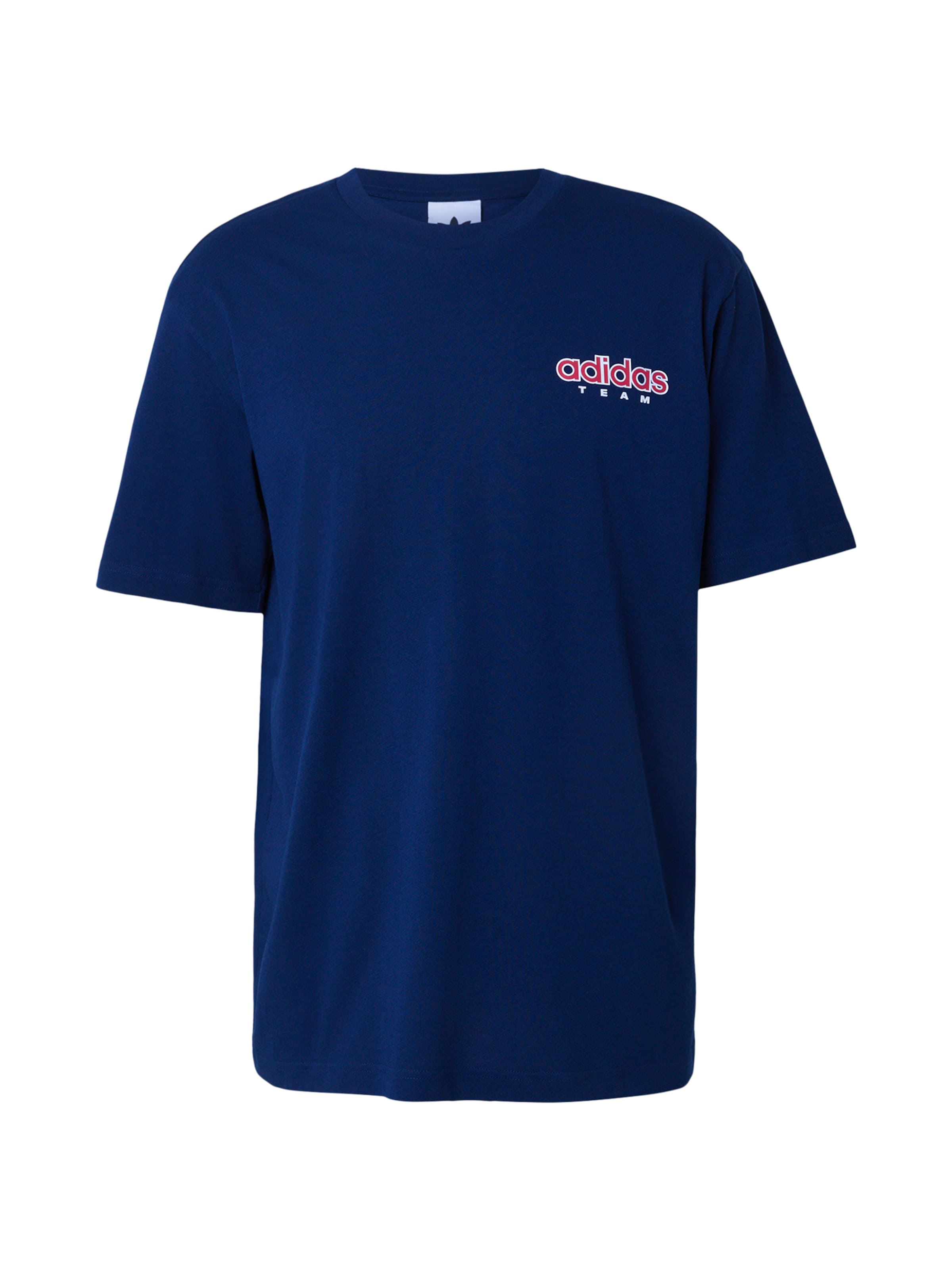 ADIDAS ORIGINALS T-Shirt in ultramarinblau / rubinrot / weiß, Produktansicht