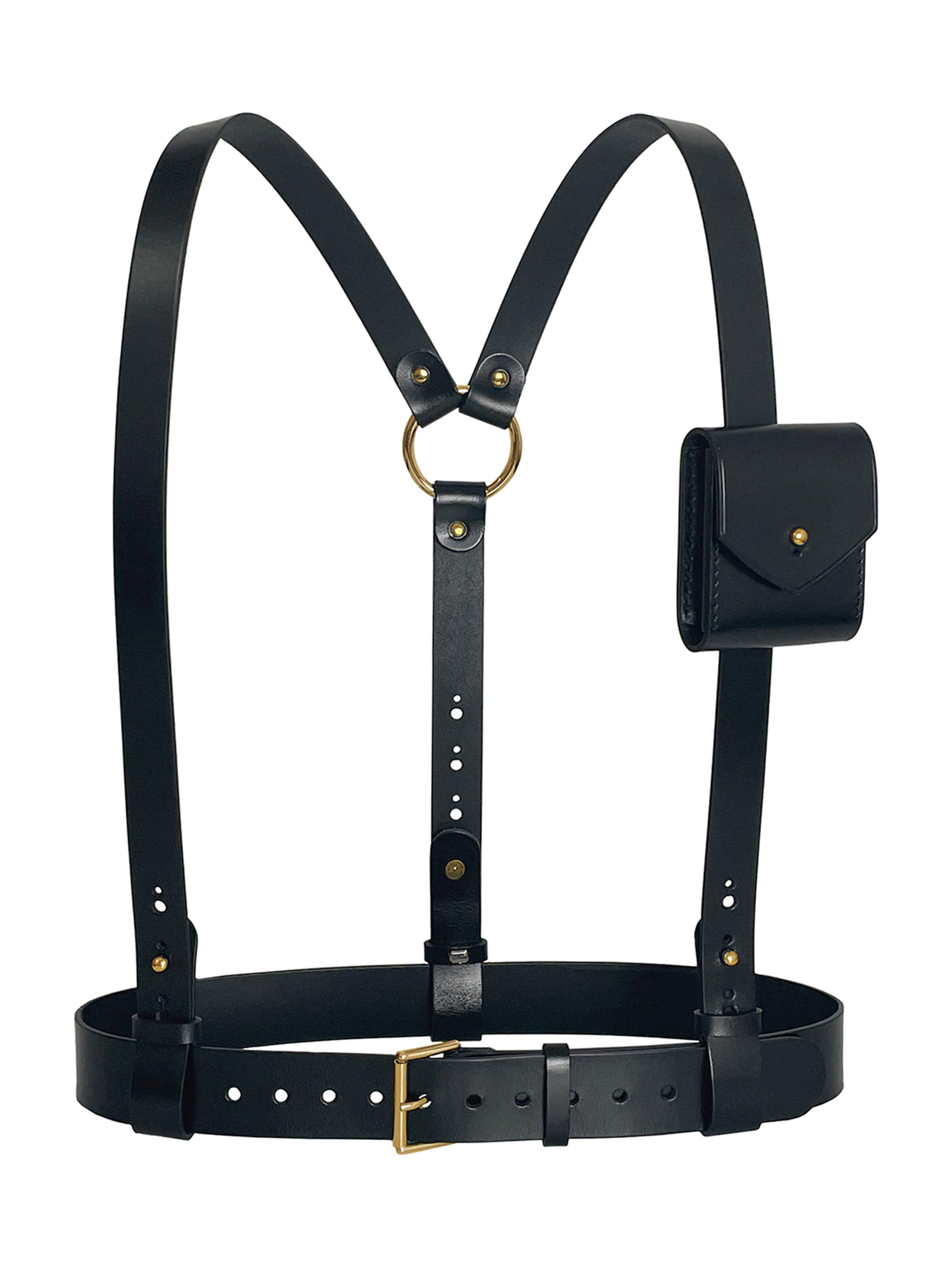 Haute Cuir Belt in Black: front
