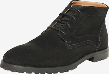 Henry Stevens Lace-Up Boots 'Wallace' in Black: front