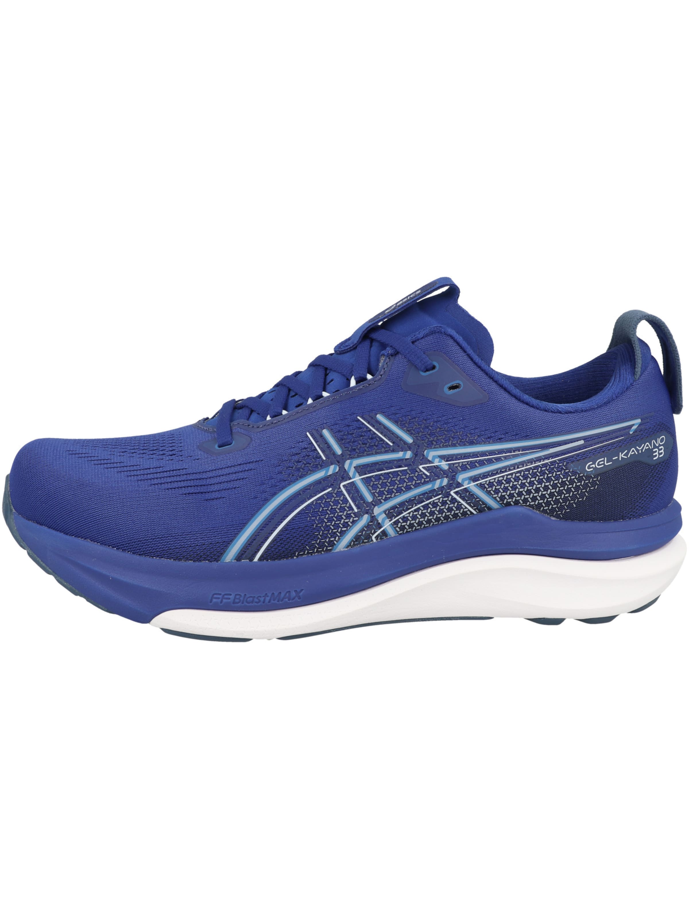 Chaussure de course 'Gel-Kayano 33' ASICS en bleu : sur le côté