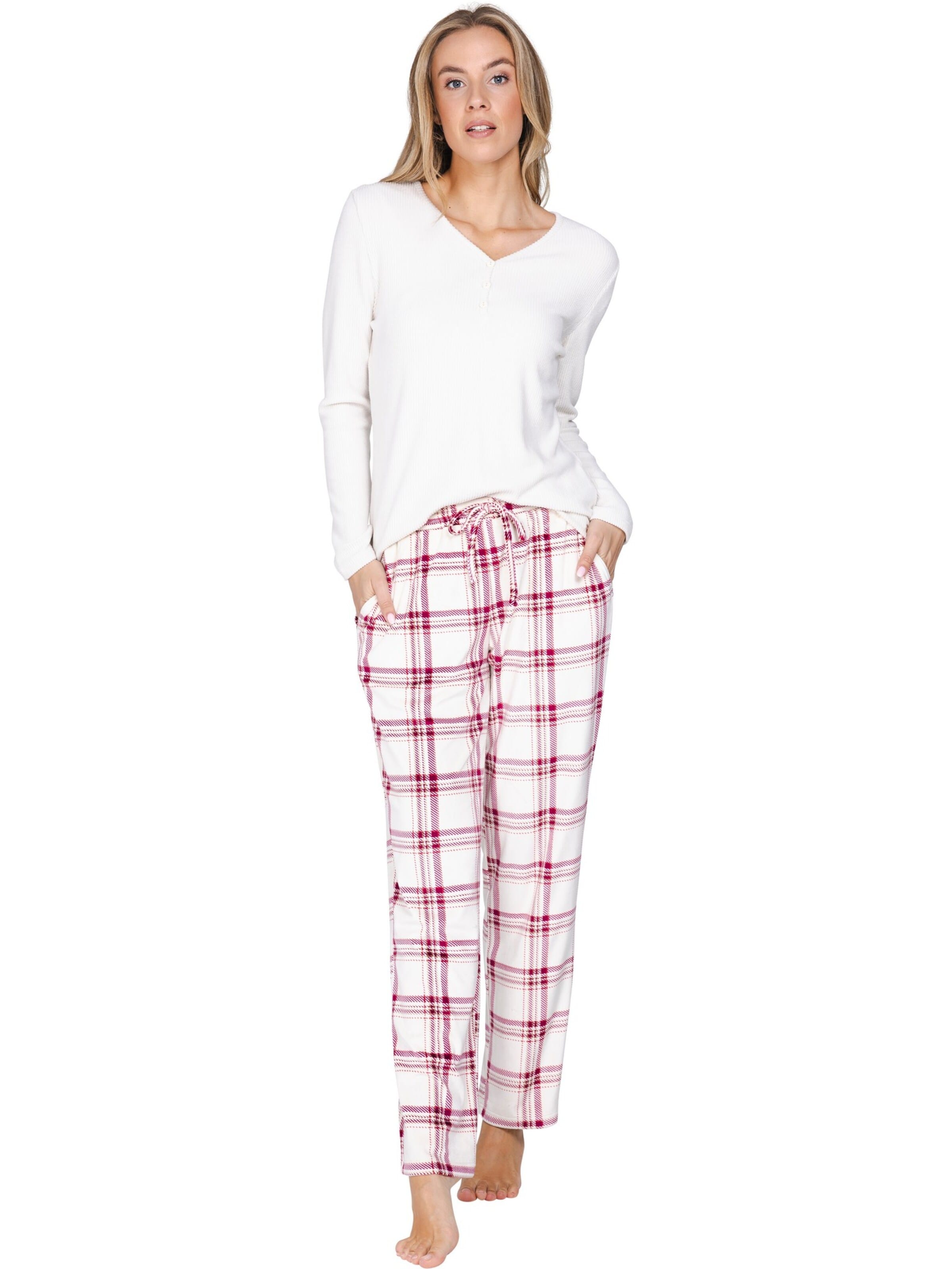 Pastunette Pajama 'Rosewood Comfort' in Beige