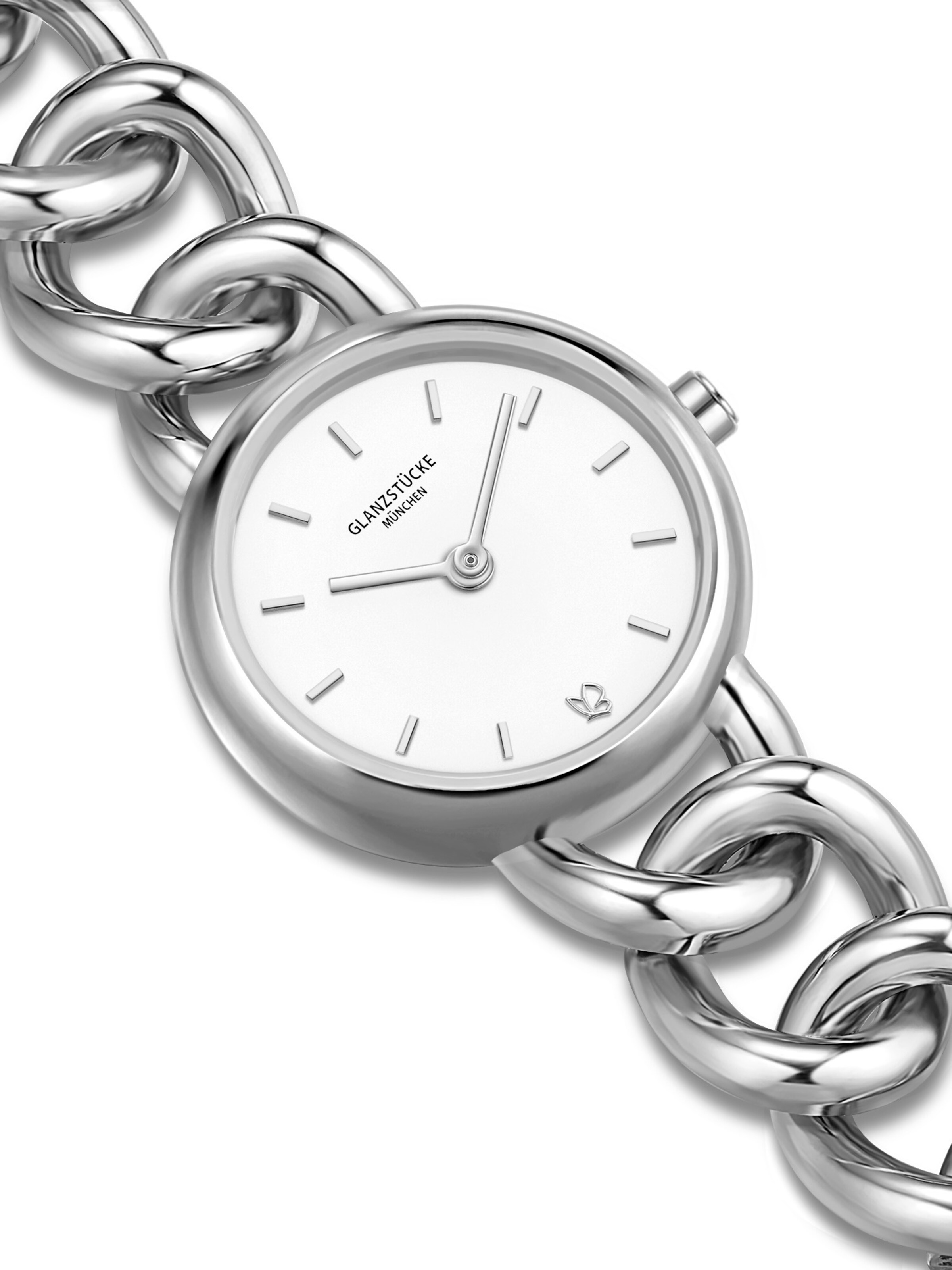 Glanzstücke München - Reloj analógico en plata