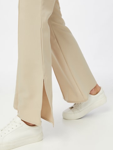 Missguided Bootcut Spodnie 'SPLIT' w kolorze beżowy