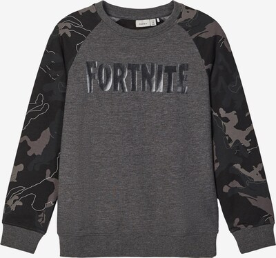 NAME IT Sweatshirt 'Fortnite' in Anthracite / Basalt grey / Dark grey / White, Item view