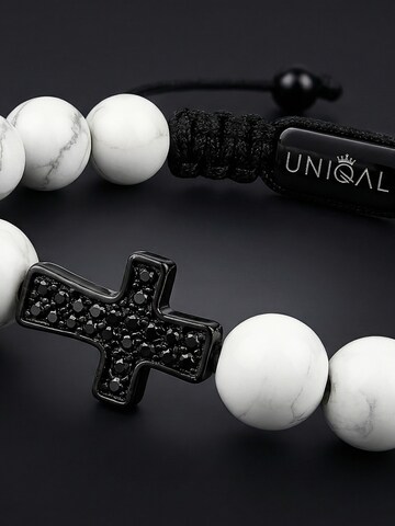 UNIQAL Armband 'HOWLITH ZIRKONIA KREUZ' in Wit