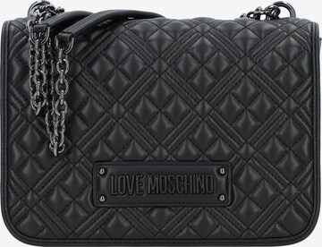 Love Moschino Schultertasche in Schwarz: predná strana