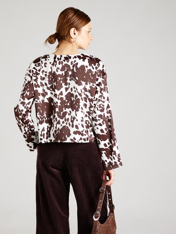 PIECES Bluse 'PCMARI' in Braun