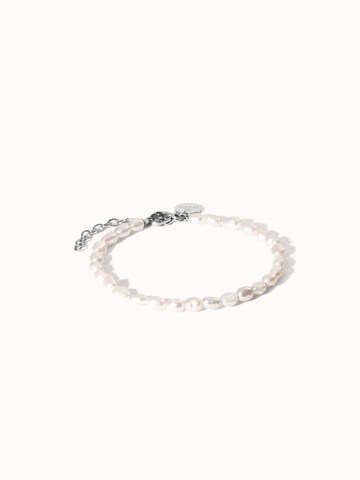 PURELEI - Pulsera 'Pearlfection' en plata: frente