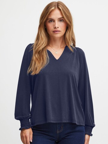 Camicia da donna 'Lippa' di PULZ Jeans in blu: frontale