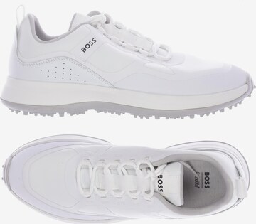 BOSS Black Sneakers & Trainers in 44 in White: front