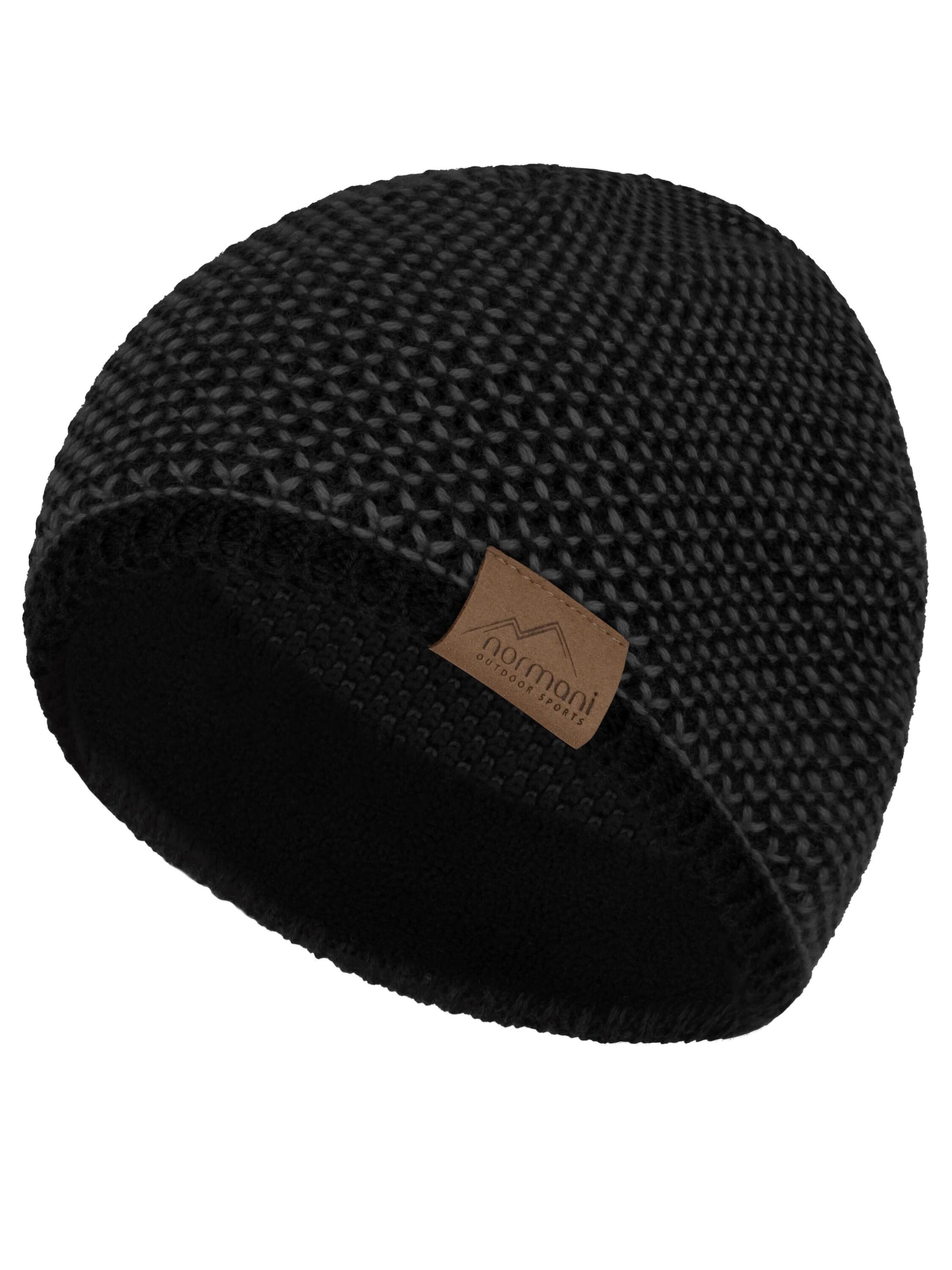 normani Beanie 'Alvik' in Black: front