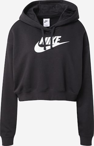 Bluză de molton de la Nike Sportswear pe negru: față