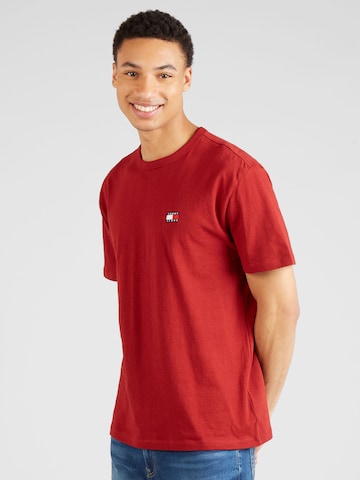 T-Shirt Tommy Jeans en rouge : devant