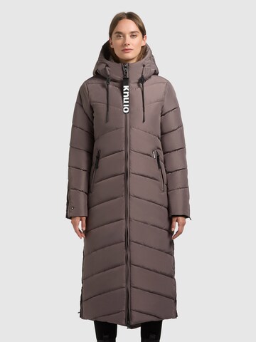 khujo Winter Coat in Brown: front