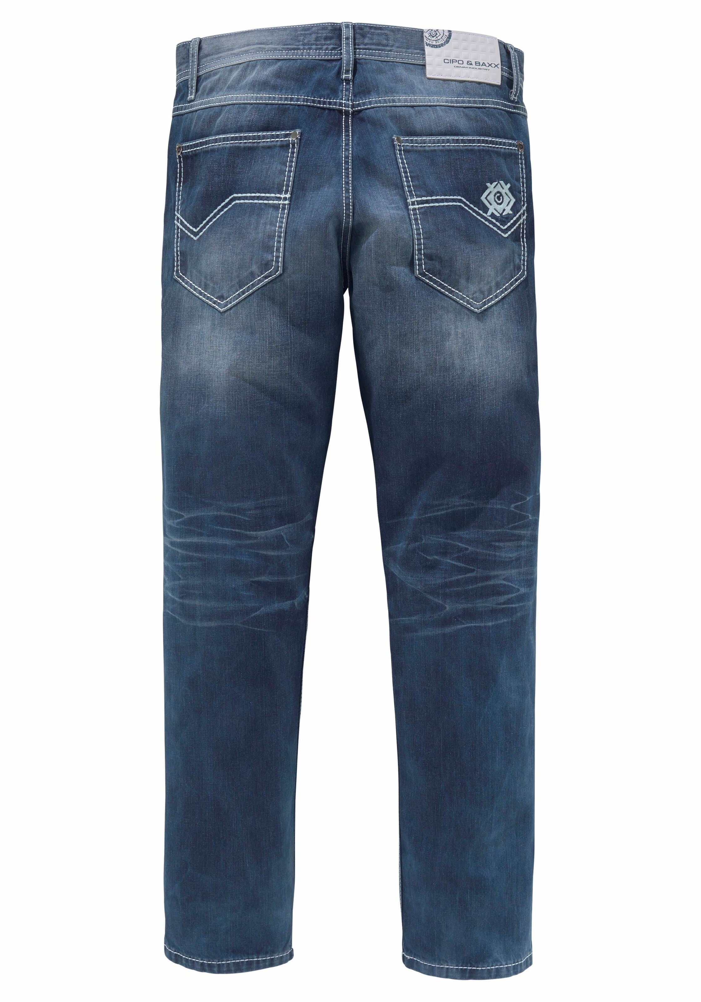 CIPO & BAXX Loosefit Jeans in Blau