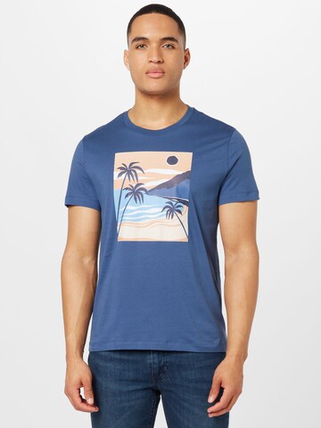 WESTMARK LONDON Shirt 'View Palm' in Blauw: voorkant