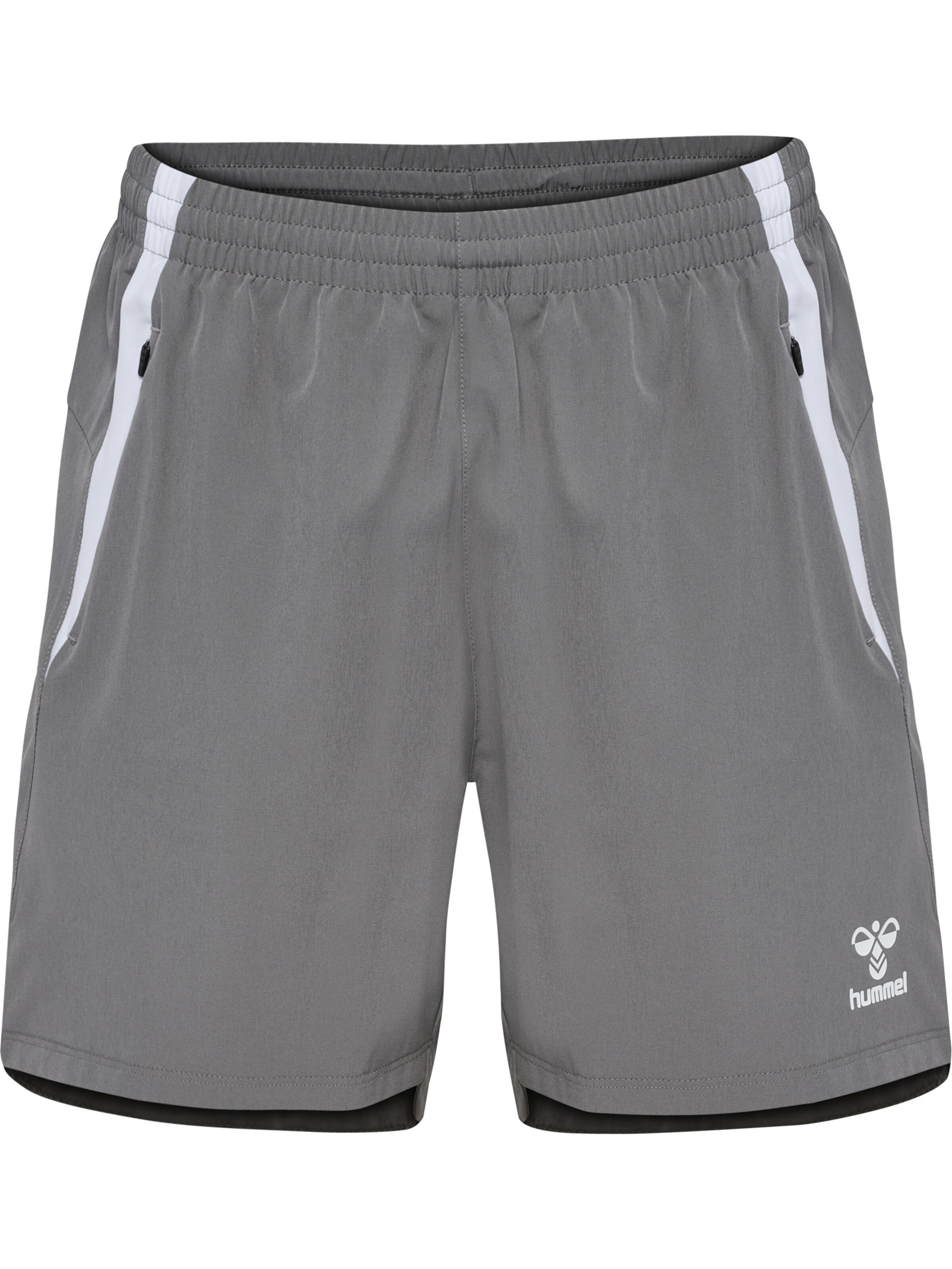 Hummel Regular Shorts 'LEAD 2.0' in Grau: Vorderseite
