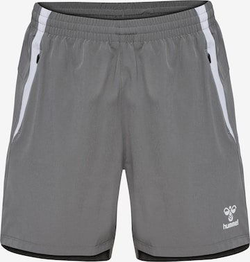 Hummel Regular Shorts 'LEAD 2.0' in Grau: Vorderseite