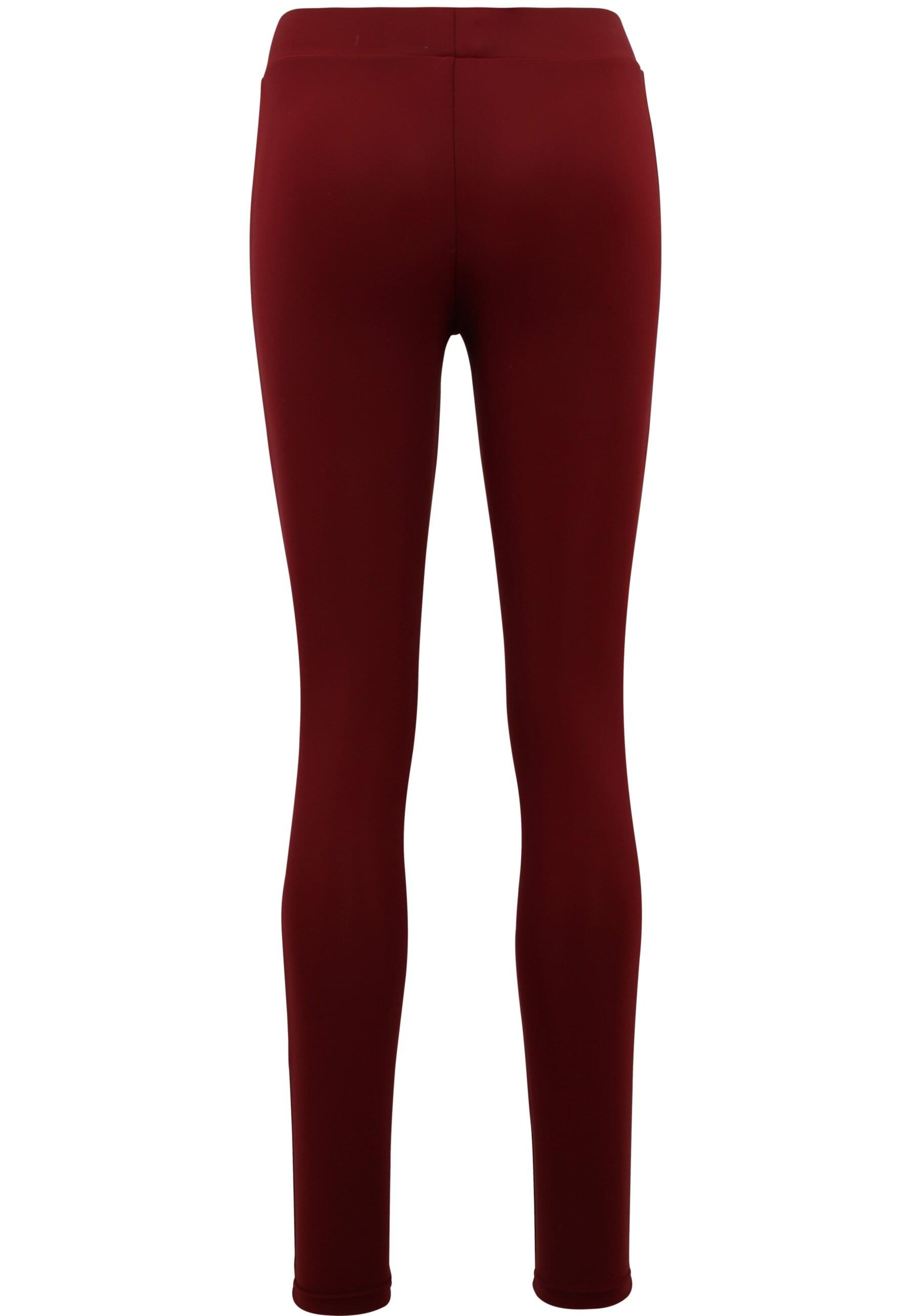 Urban Classics Skinny Leggings i röd