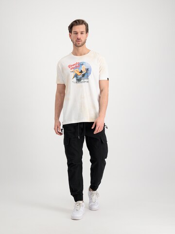 T-Shirt ALPHA INDUSTRIES en blanc